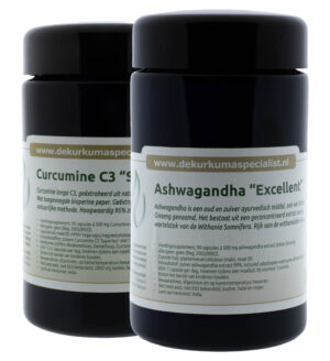 Curcumine C3 & Ashwagandha combinatie (Flacons)