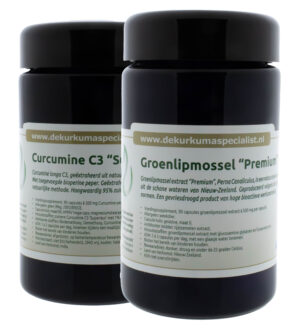 Groenlipmossel & Curcumine C3 combinatie (flacons)