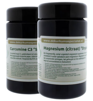 Magnesium & Curcumine C3 combinatie (Flacons)