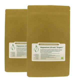 Magnesium (citraat)  "Organic" (2 brievenbus verpakkingen)