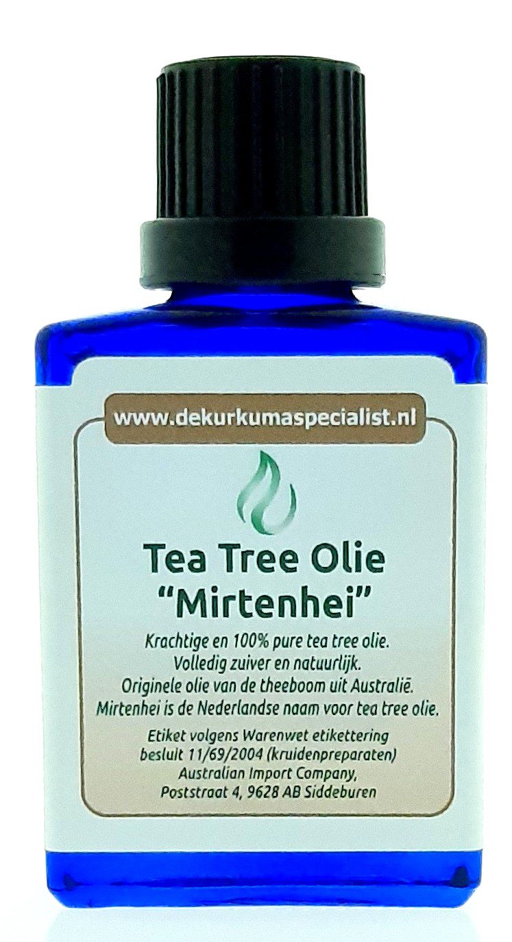 Tea Tree Olie "Mirtenhei" (voordeel verpakking) De Kurkuma Specialist