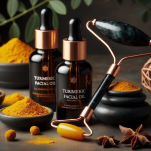Kurkuma Face Oil met Jade Roller