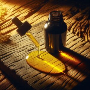 Kurkuma olie druppels